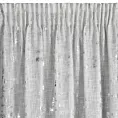 Zasłona naturalno, srebrzysta z dodatkiem lnu 140x270 cm taśma - INES