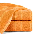 Ręcznik kąpielowy 100x150 cm bawełniany kolor pomarańczowy z ozdobną bordiurą 500 g/m2 MILO