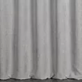 Zasłona szyta na taśmie 5 cm popielata z miękkiej matowej tkaniny szenilowej o naturalnym splocie