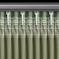 Zasłona oliwkowa z tkaniny welwetowej 140x270 cm taśma - ROSA - Design 91