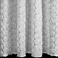 Zasłona biała z siateczki zdobiona różami 3D 140x250 cm przelotka - ROSES1 Eva Minge