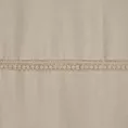 Pościel 160x200 cm z satyny bawełnianej kolor beżowy zdobiona elegancką koronką RETRO 5