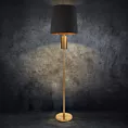 Lampa stojąca do salonu czarna LETI w minimalistycznym stylu