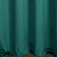 Zasłona ciemnoturkusowo, czarna z welwetu zdobiona cekinami 140x250 cm przelotka - JASPER