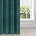 Zasłona ciemnoturkusowa z ekskluzywnego aksamitnego welwetu 290 g/m2 140x250 cm 10 szt. przelotek - VILLA