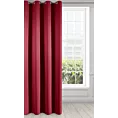 Zasłona czerwona zaciemniająca gładka półmatowa 135x250 cm taśma - BLACKOUT