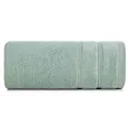 Ręcznik do rąk 30x50 cm bawełniany kolor miętowy zdobiony błyszczącymi paseczkami 500 g/m2 GLORY 4