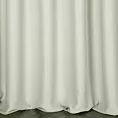 Zasłona szyta na taśmie 5 cm jasnobeżowa z gładkiej tkaniny typu blackout