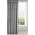 Zasłona welwetowa szara gładka 140x300 cm taśma - PIERRE