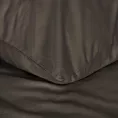 Pościel 160x200 cm bawełniana gładka kolor brązowy NOVA 3