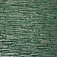 Zasłona welwetowa ciemnozielona z prążkowanym złotym wzorem 140x250 cm przelotka - AMABEL