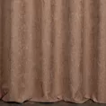Zasłona szyta na taśmie 5 cm jasnobrązowa z miękkiej w dotyku tkaniny szenilowej