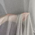 Tkanina firanowa gładka, półtransparentna o drobnym strukturalnym wzorze zakończona szwem obciążającym