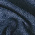 Zasłona szyta na taśmie 5 cm granatowa z miękkiej w dotyku tkaniny szenilowej