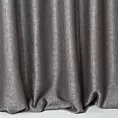 Zasłona szyta na taśmie 5 cm CANDY grafitowa z tkaniny z strukturalnym spolotem