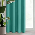 Zasłona turkusowa gładkiej tkaniny zaciemniającej typu - BLACKOUT 135x250 cm przelotka - PARISA - Design 91