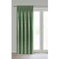 Zasłona welwetowa ciemnomiętowa 140x270 cm taśma - ROSA - Design 91