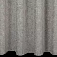 Firana szyta na taśmie 5 cm jasnoszara z delikatnej w dotyku etaminy w stylu eko z efektem kreszowania, wykończona obciążnikiem