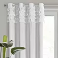 Zasłona welwetowa ERIN zdobiona falbanami 140x250 cm przelotka - ERIN