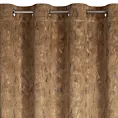 Zasłona welwetowa miodowo, złota z efektem błyszczącej przecierki 140x250 cm na przelotka - KORNELIA