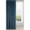 Zasłona granatowa z ekskluzywnego aksamitnego welwetu 290 g/m2 140x270 cm taśma - VILLA