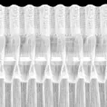 Firana biała o strukturze drobnego deszczyku wzór pionowy 300x270 cm taśma REBECCA