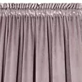 Zasłona pudrowo różowa z matowego welwetu 140x270 cm taśma - MELANIE