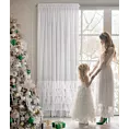 Firana biała z markizety z pięcioma falbanami 140x270 cm taśma CHARLOTTE 2