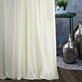 Zasłona szyta na taśmie 5 cm AMAYA kremowa z jednokolorowej gładkiej tkaniny