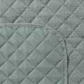 Narzuta o strukturze lnu miętowa 170x210 cm pikowana metodą hot press LEN 1 Eurofirany Premium