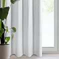 Zasłona biała z gładkiej matowej tkaniny 140x250 cm przelotka - ADARI