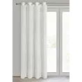 Zasłona kremowa o strukturze deszczyku z etaminy 140x250 cm przelotka - ANGELIKA