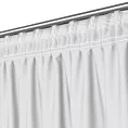 Zasłona biała z tkaniny welurowej 120x260 cm taśma - Dora