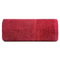 Ręcznik do rąk 30x50 cm bawełniany kolor czerwony z efektowną bordiurą 550 g/m2 IBIZA