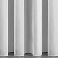 Tkanina firanowa gładki, mleczny woal o lejącej strukturze zakończona szwem obciążającym