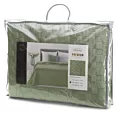 Narzuta welwetowa jasnozielona 220x240 cm pikowana metodą hot press SOFIA 4 Eurofirany Premium
