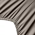 Prześcieradło z gumką 160x200 cm z mikrowłókna kolor jasnoszary 90 g/m2 SOFT Design 91