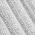 Zasłona biała o płóciennym splocie w stylu eko 140x270 cm taśma - LIREN
