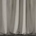 Zasłona szyta na taśmie 5 cm ENYA szarobeżowa z miękkiej półmatowej tkaniny welwetowej
