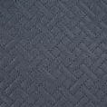 Narzuta welwetowa grafitowa 200x220 cm pikowana metodą hot press wzór geometryczny LUIZ