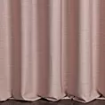 Zasłona szyta na taśmie 5 cm pudrowo różowa z miękkiej tkaniny o naturalnym splocie w stylu ekologicznym