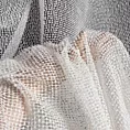 Firana biało, złota o strukturze siatki z efektem bukli 140x260 cm przelotka MAJA