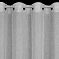 Zasłona srebrna o strukturze deszczyku z etaminy 140x250 cm przelotka - ANGELIKA