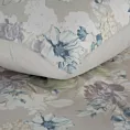 Pościel 220x200 cm z mikrowłókna kolor popielaty z motywem kwiatowym JULIA Design 91