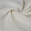 Ręcznik do rąk 30x50 cm bawełniany kolor kremowy z ozdobną bordiurą 500 g/m2 MILO