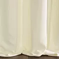 Zasłona szyta na taśmie 5 cm DORA - HIT jasnokremowa z miękkiej tkaniny o welurowej strukturze