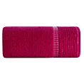 Ręcznik kąpielowy 50x90 cm bawełniany kolor amarantowy z bordiurą w paseczki 450 g/m2 TAYLOR Ella Line