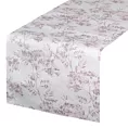 Bieżnik na stół kremowo, beżowy 40x140 cm GARDEN na taras oraz balkon z motywem roślinnym