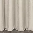 Zasłona szyta na taśmie 5 cm jasnobeżowa z miękkiej w dotyku tkaniny szenilowej