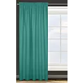 Zasłona turkusowa z gładkiej tkaniny zaciemniającej typu - BLACKOUT 135x270 cm taśma - PARISA - Design 91